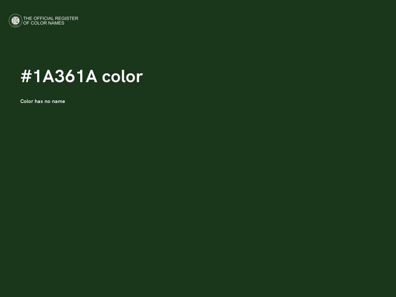 #1A361A color image