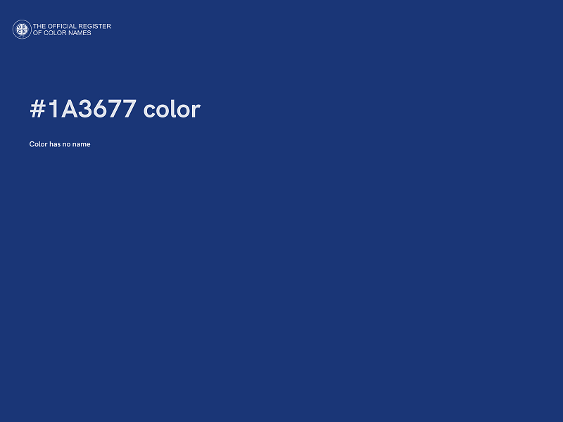 #1A3677 color image