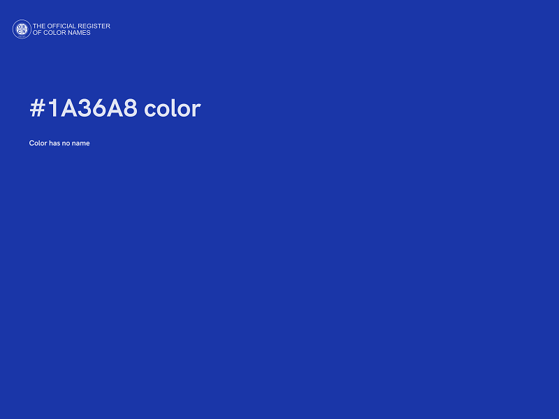 #1A36A8 color image