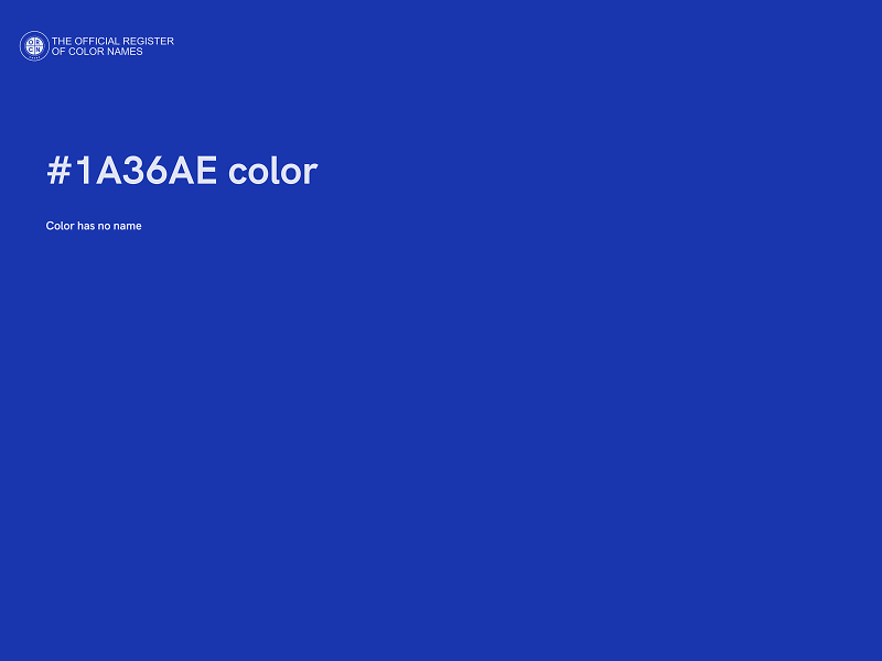 #1A36AE color image