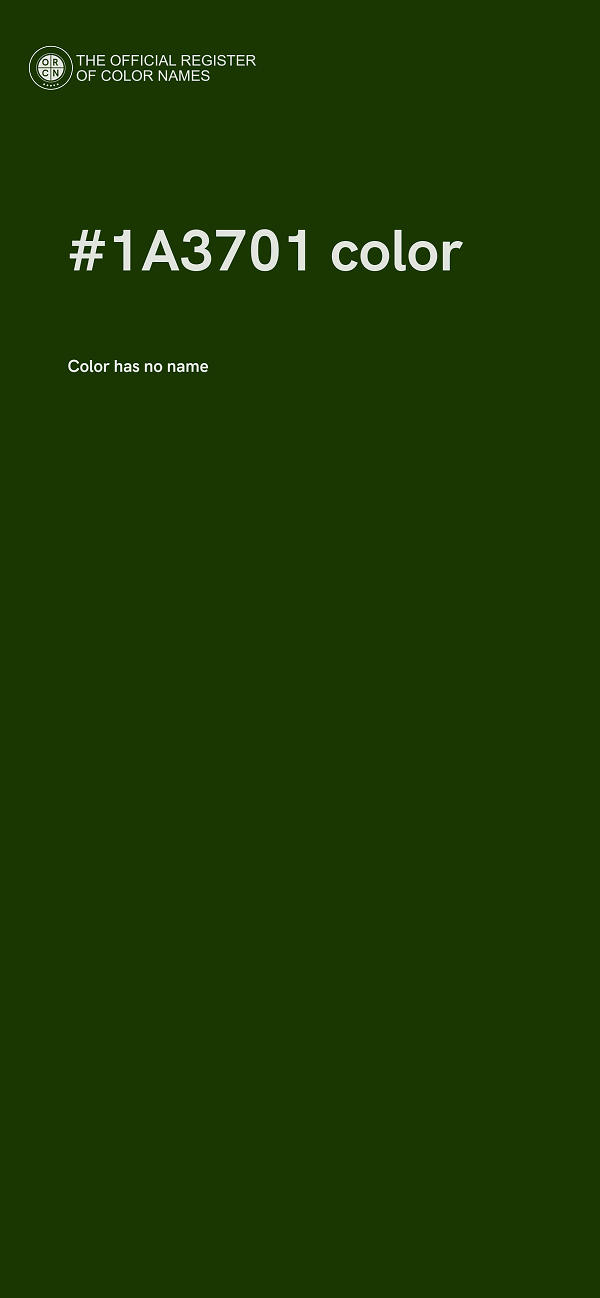 #1A3701 color image