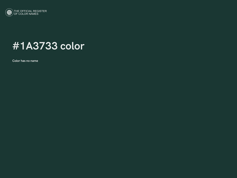 #1A3733 color image