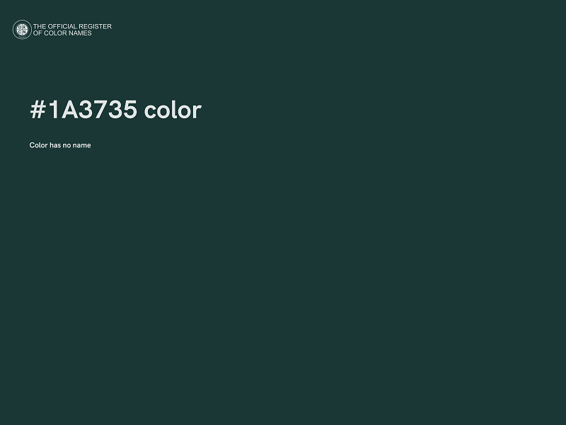 #1A3735 color image