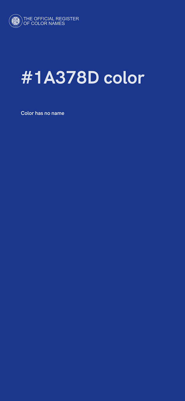 #1A378D color image