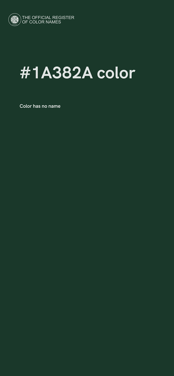#1A382A color image