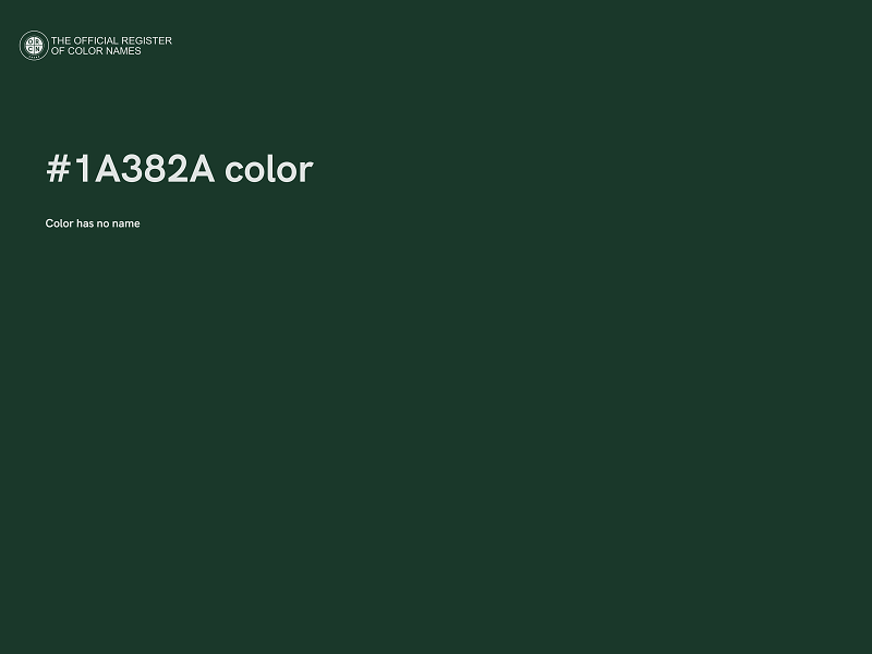 #1A382A color image