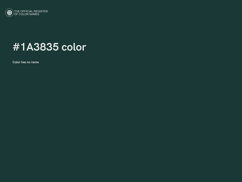 #1A3835 color image
