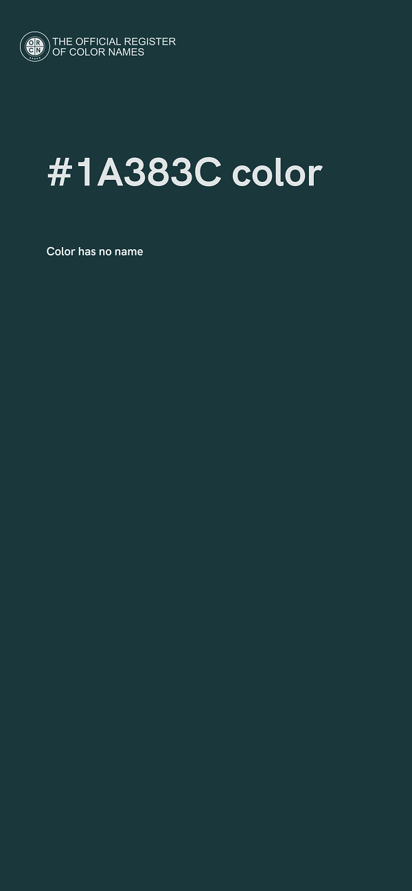 #1A383C color image