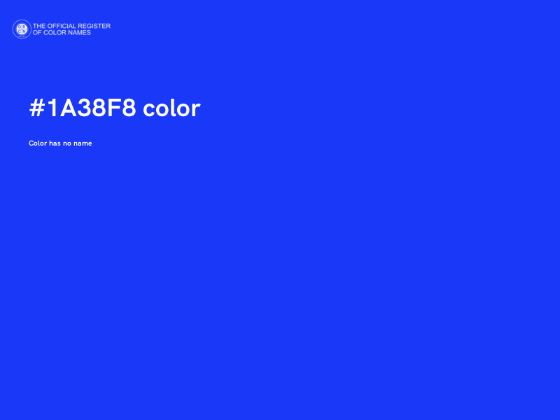 #1A38F8 color image