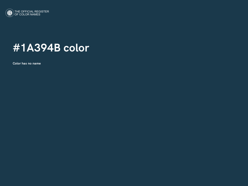 #1A394B color image