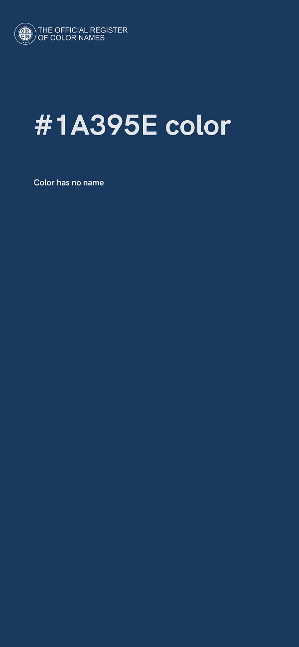 #1A395E color image