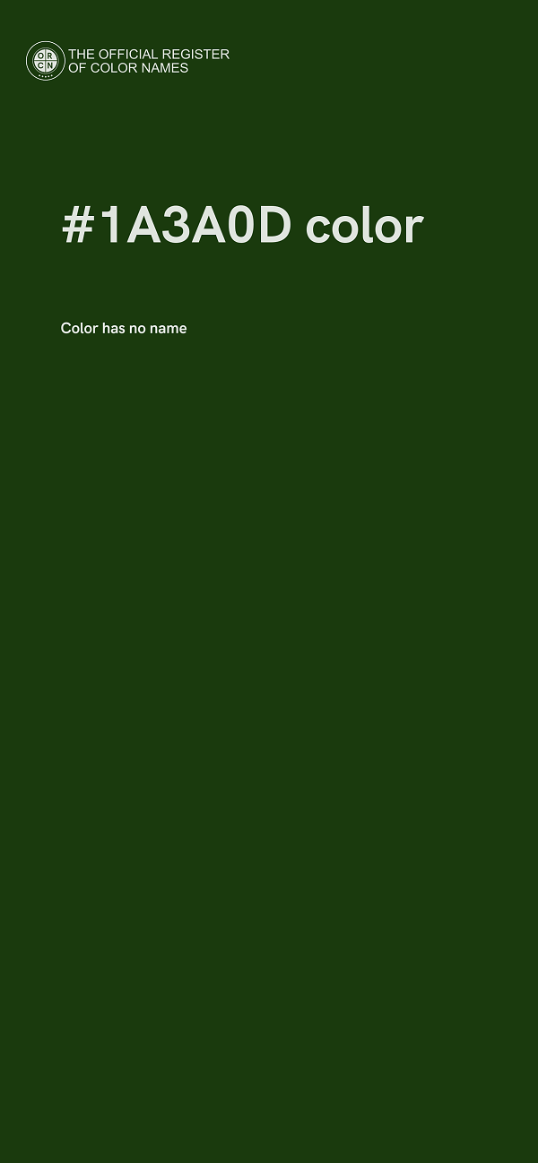 #1A3A0D color image