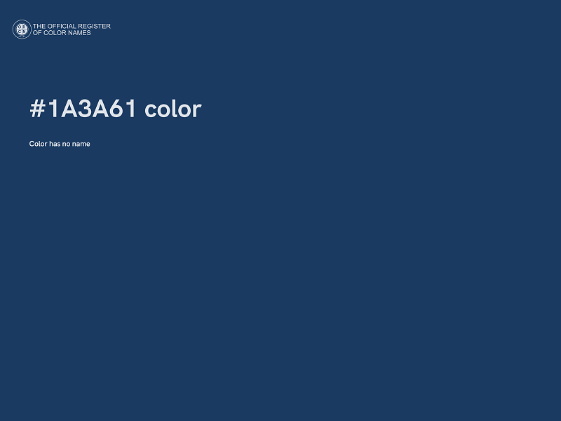 #1A3A61 color image