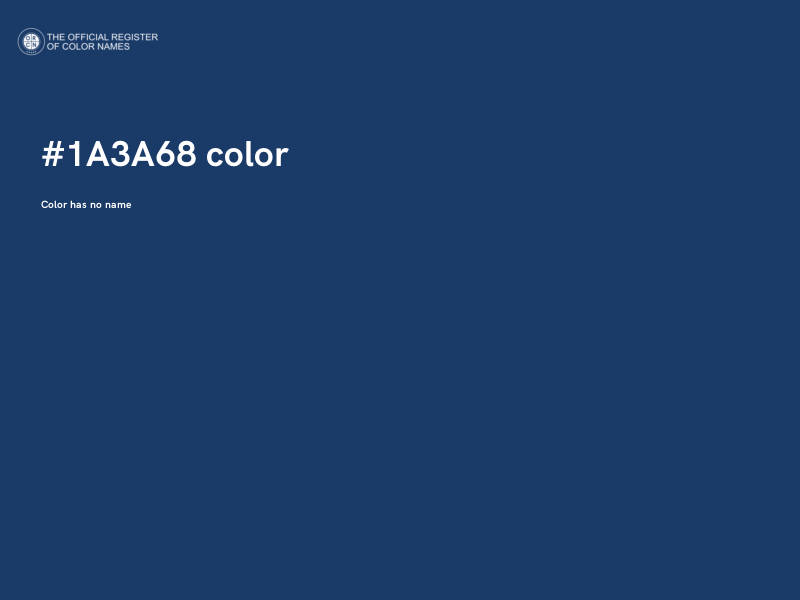 #1A3A68 color image