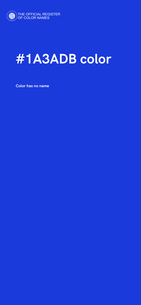 #1A3ADB color image
