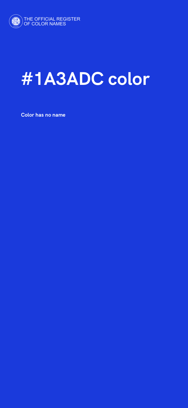 #1A3ADC color image