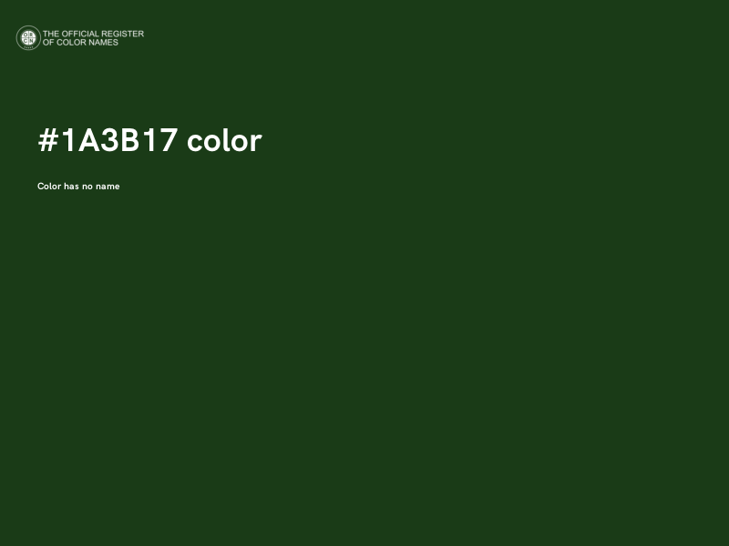 #1A3B17 color image