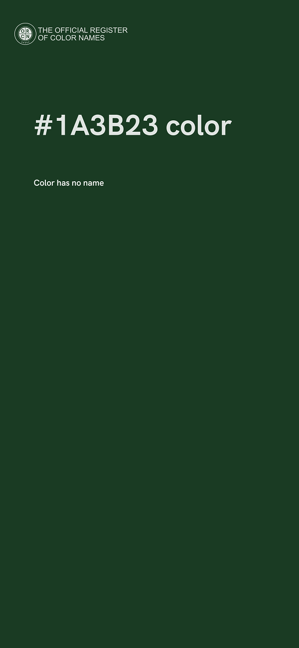 #1A3B23 color image