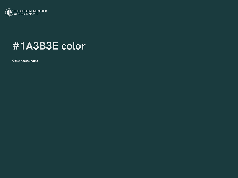 #1A3B3E color image