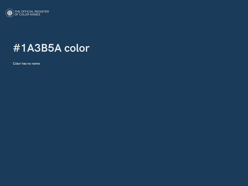 #1A3B5A color image