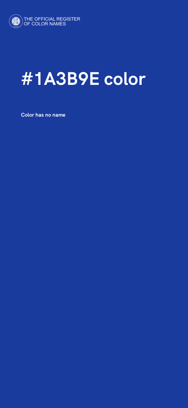 #1A3B9E color image