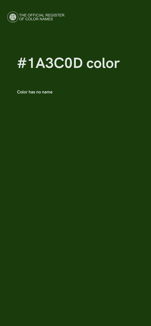 #1A3C0D color image