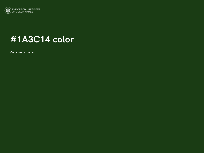 #1A3C14 color image