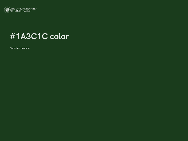 #1A3C1C color image