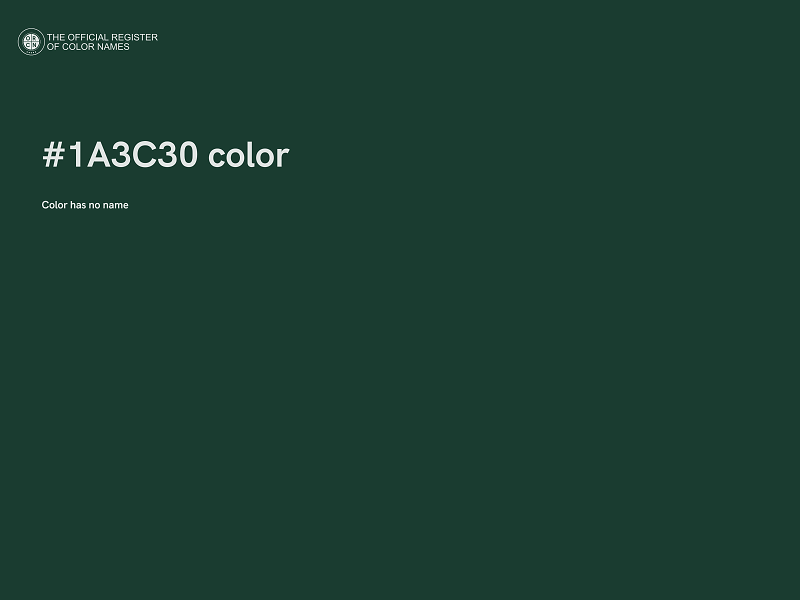 #1A3C30 color image