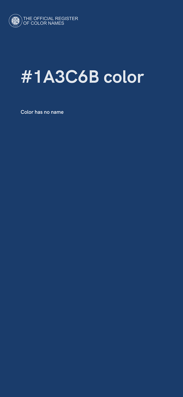 #1A3C6B color image