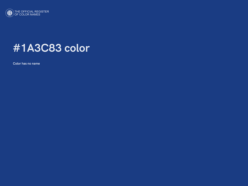 #1A3C83 color image