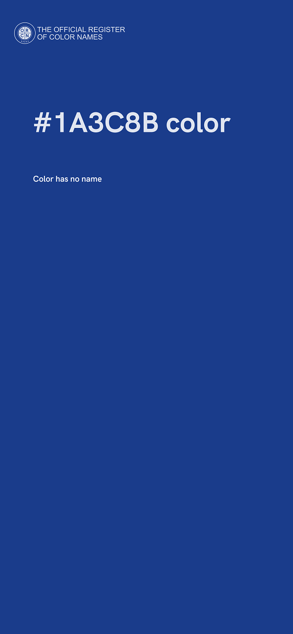 #1A3C8B color image