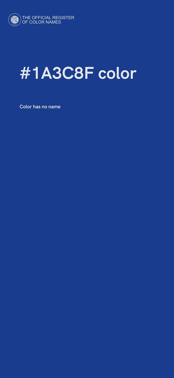 #1A3C8F color image