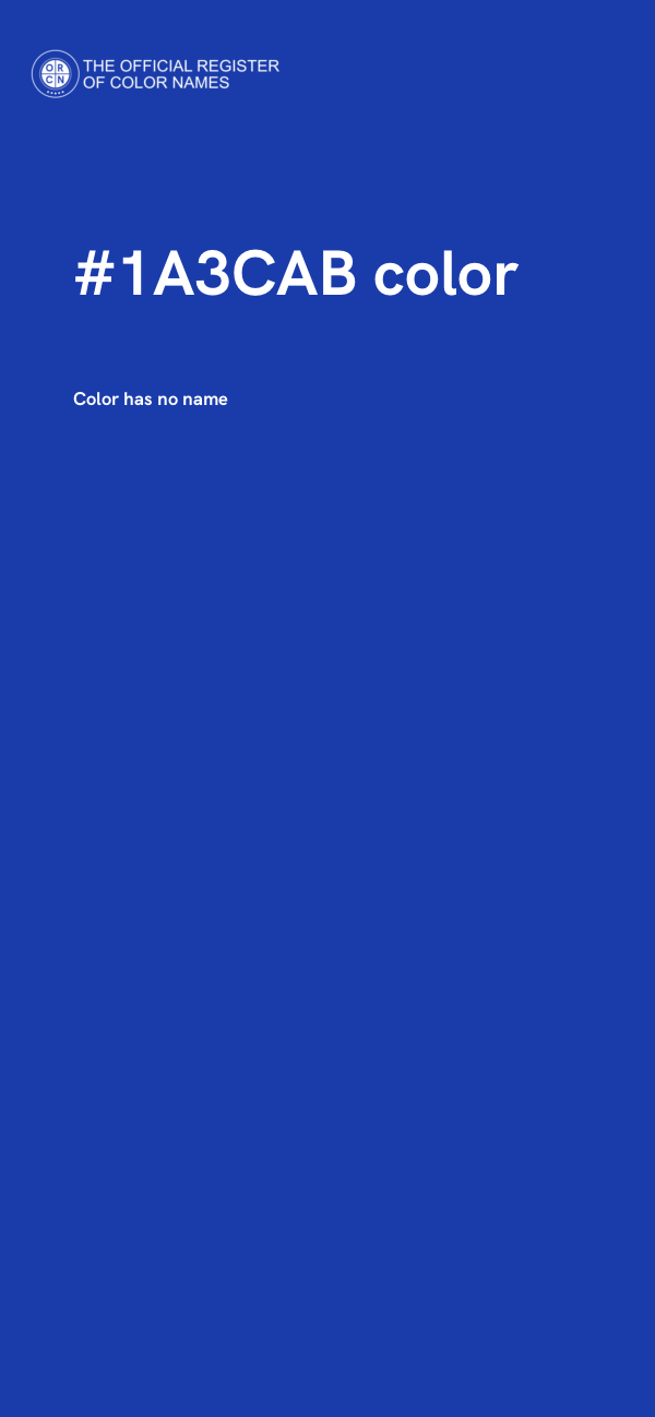 #1A3CAB color image