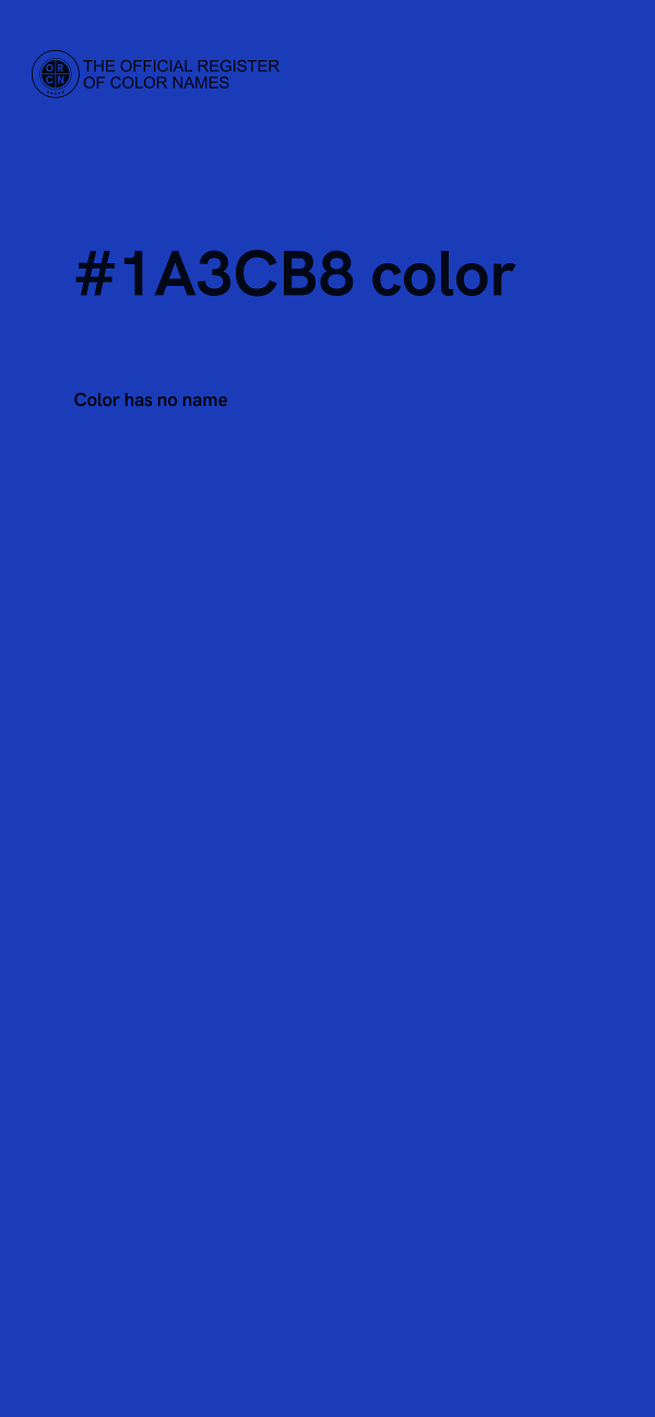 #1A3CB8 color image