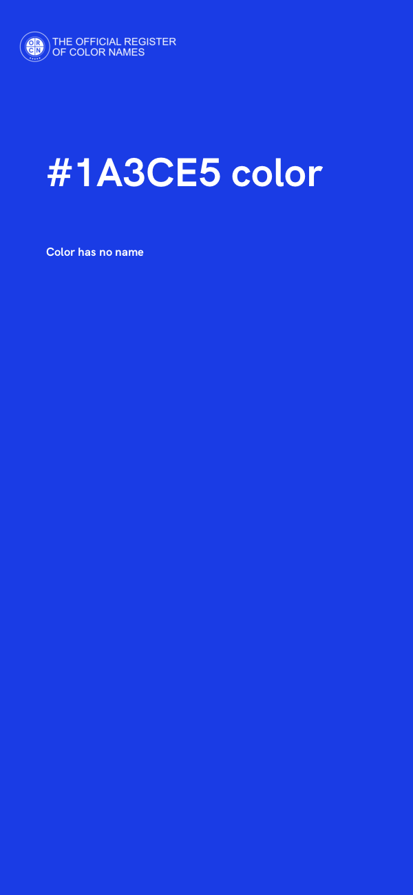 #1A3CE5 color image