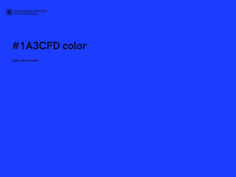 #1A3CFD color image