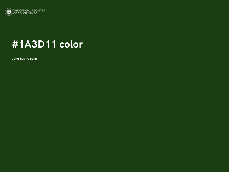 #1A3D11 color image