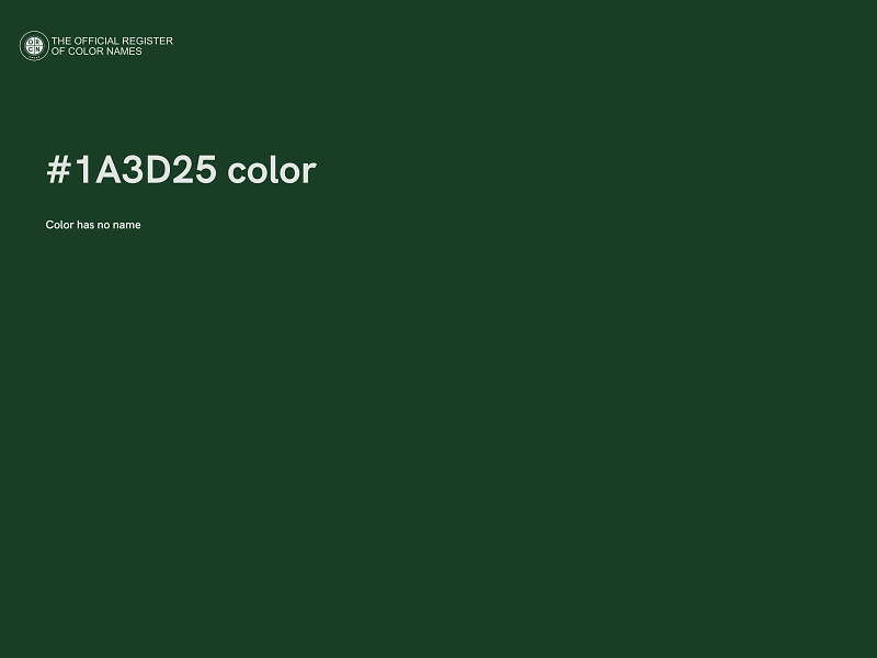 #1A3D25 color image