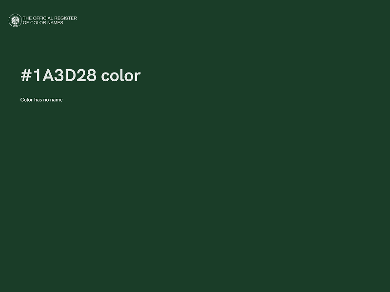 #1A3D28 color image