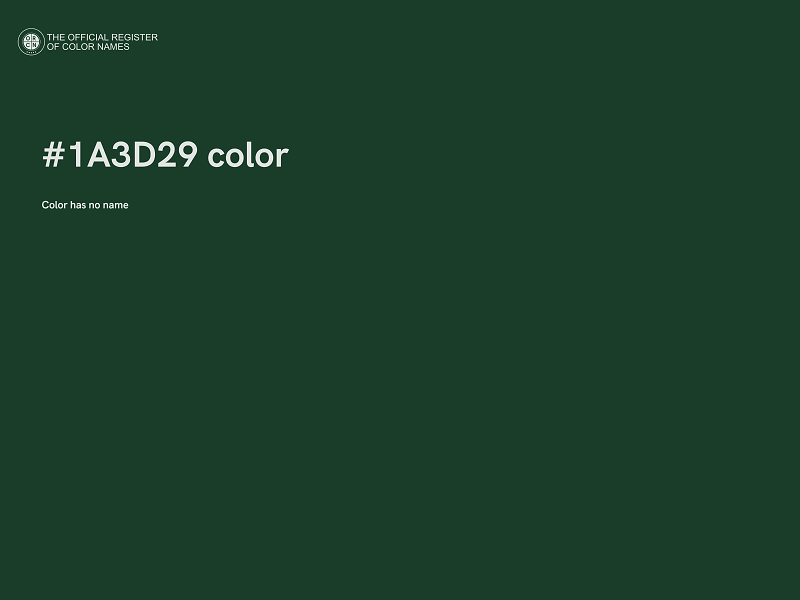 #1A3D29 color image