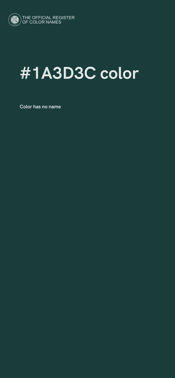 #1A3D3C color image