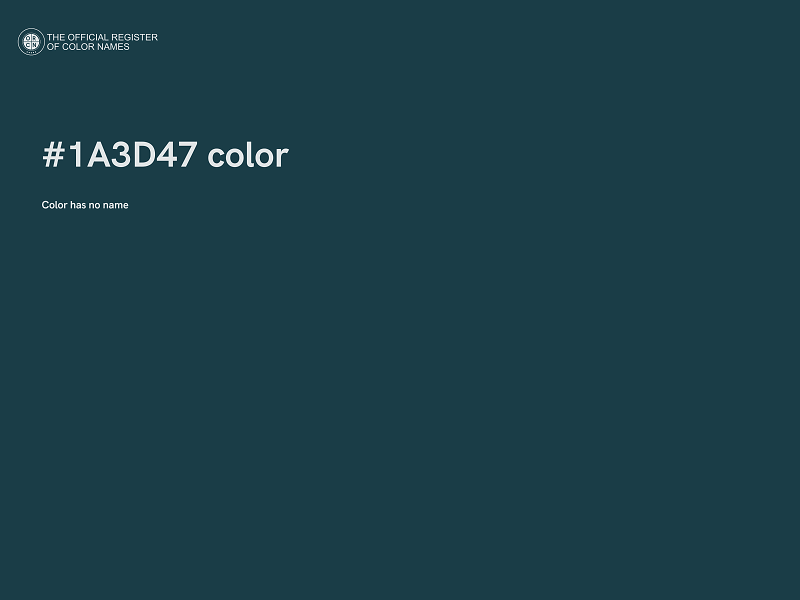 #1A3D47 color image