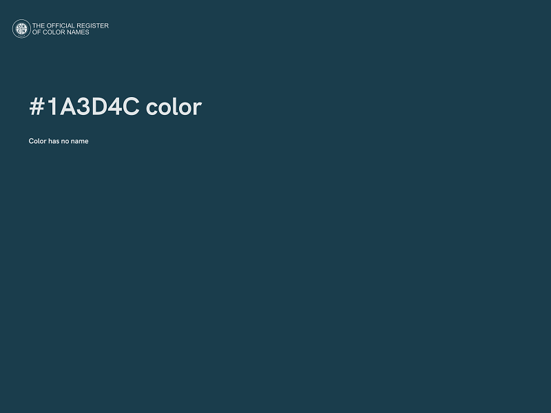 #1A3D4C color image