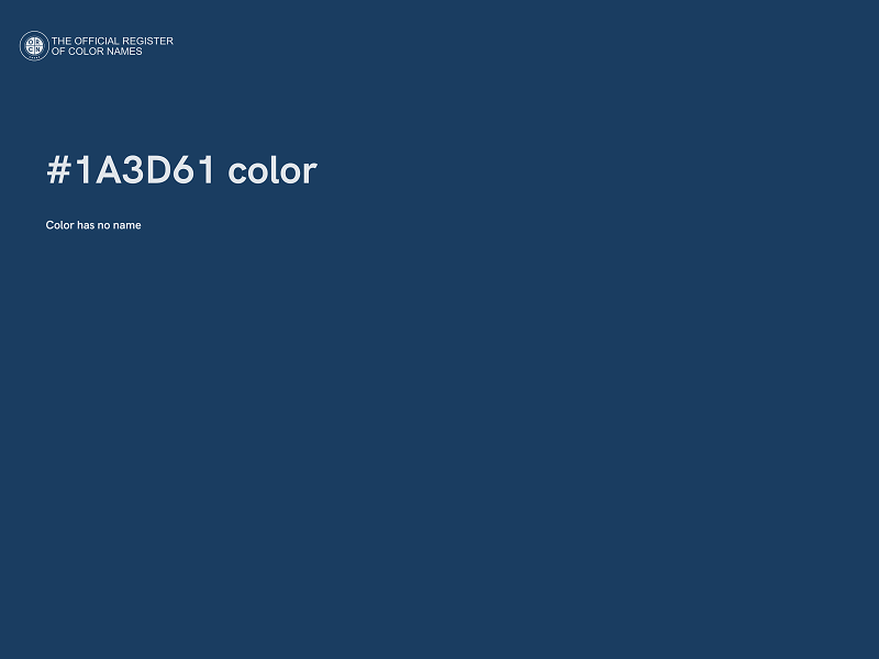 #1A3D61 color image