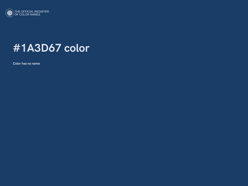 #1A3D67 color image