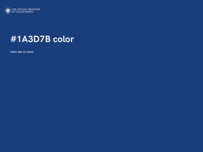 #1A3D7B color image