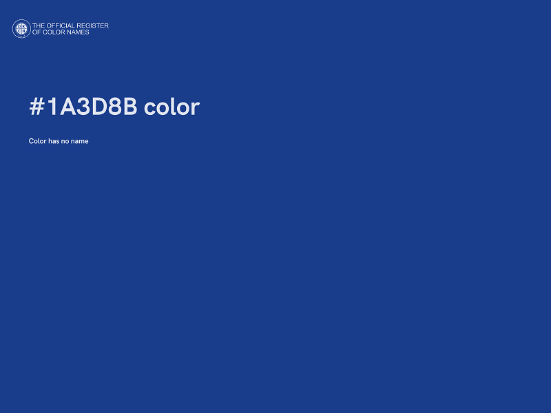 #1A3D8B color image