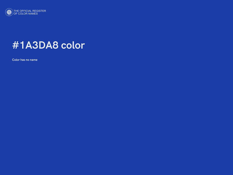 #1A3DA8 color image