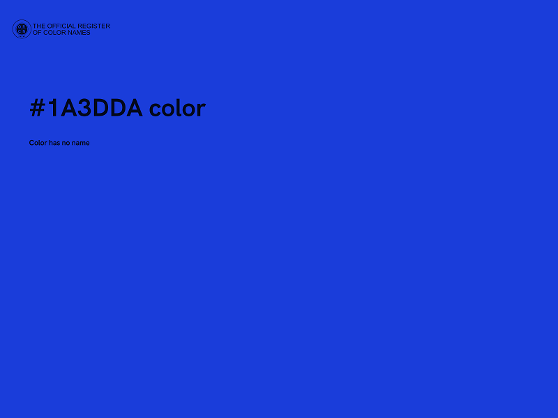 #1A3DDA color image